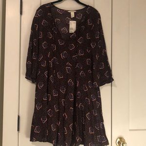 H&M 1970’s inspired mini dress NEW